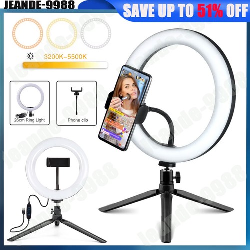 Led ring light with - 10",