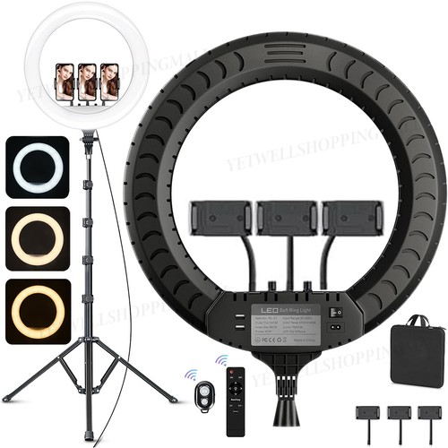 Inch led ring light - light, tripod