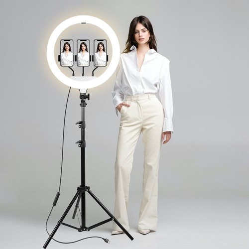 Led ring light with - light,