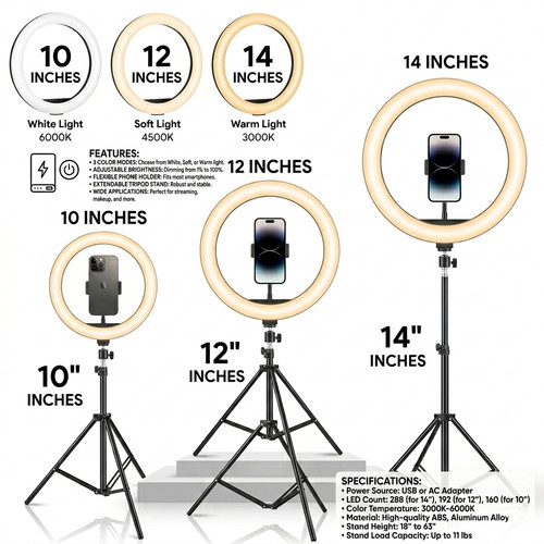 Led ring light - 12",
