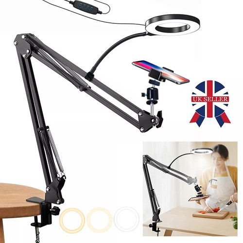 Overhead phone mount with - with, ring