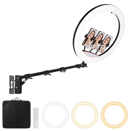 Led ring light wall - 22", mount