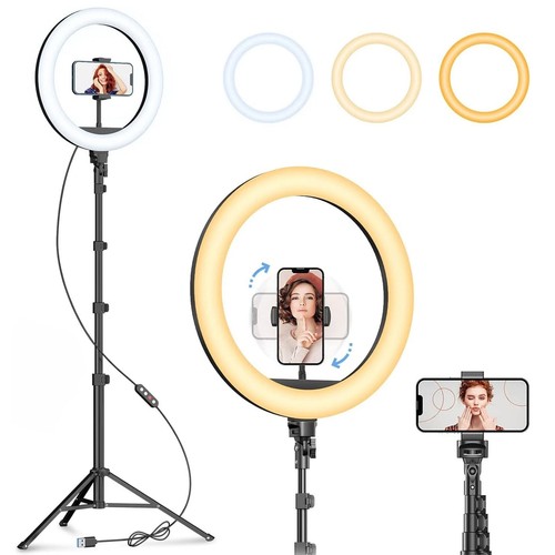 Led ring light with - with, stand