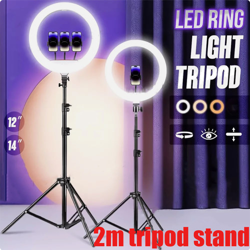 Ring light with - light,
