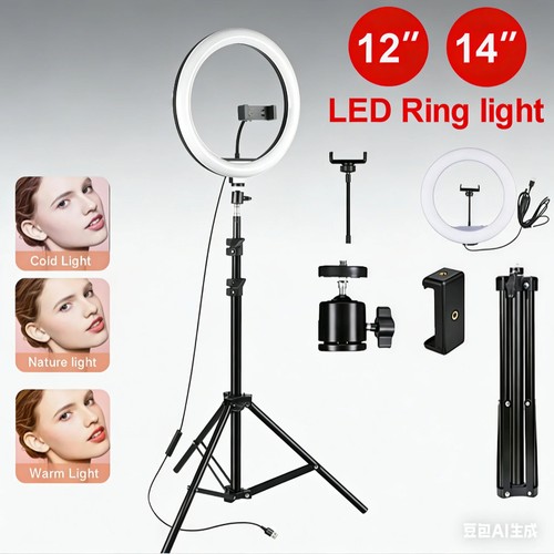 Ring light with tripod - 12",