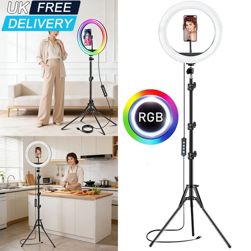 Rgb led ring light - 12",