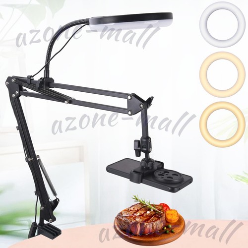 Ring light with overhead phone - light,