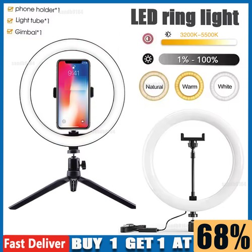 Led ring light with stand - ring,