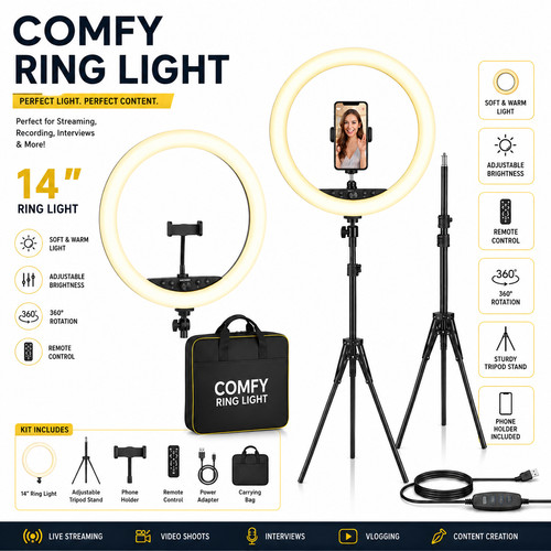 Selfieplus ring light - 14",